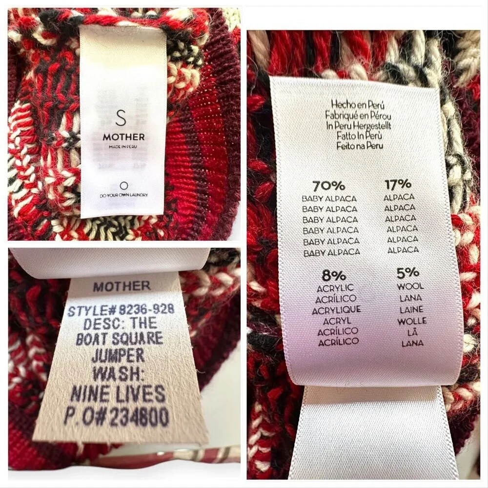MOTHER‎ The Boat Square Jumper, Size S, New with tag